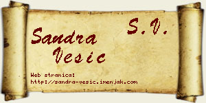Sandra Vesić vizit kartica